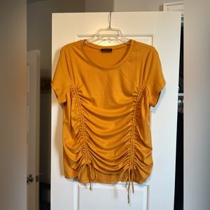 Lane Bryant Ruched Short Sleeve Top Size 14/16